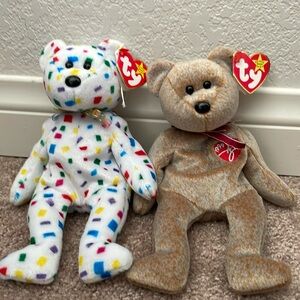 TY 2K AND 1999 SIGNATURE BEANIE BABY BEARS